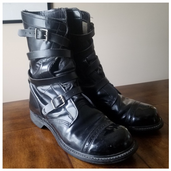steel toe tanker boots